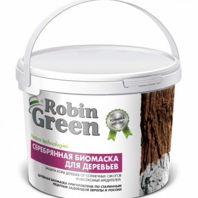 Побелка Серебряная Биомаска Robin Green ведро 3,5 кг